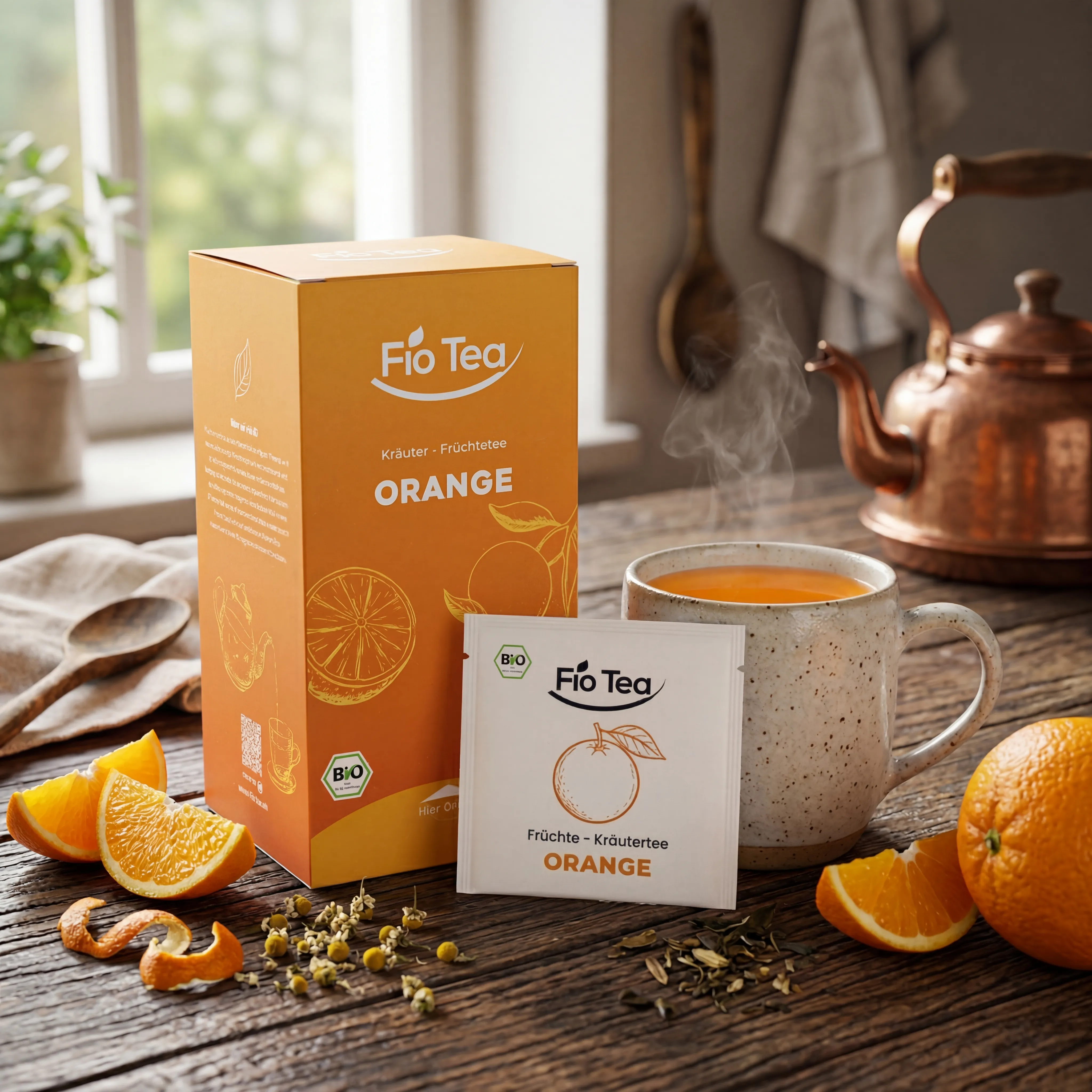 Bio Orange Tee – Bild 2